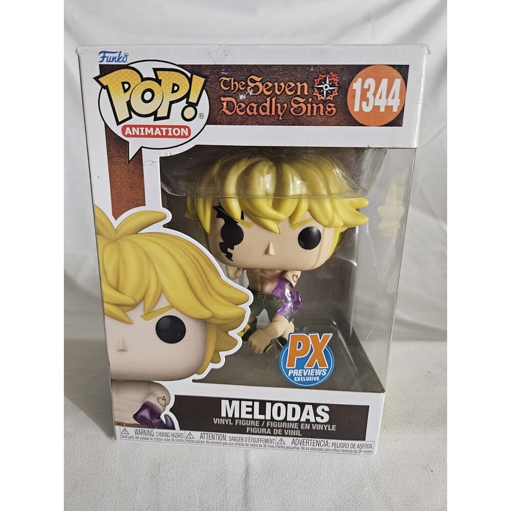 Brand New Funko Pop! The Seven Deadly Sins Meliodas PX Exclusive #1344 ~ 3.75" T